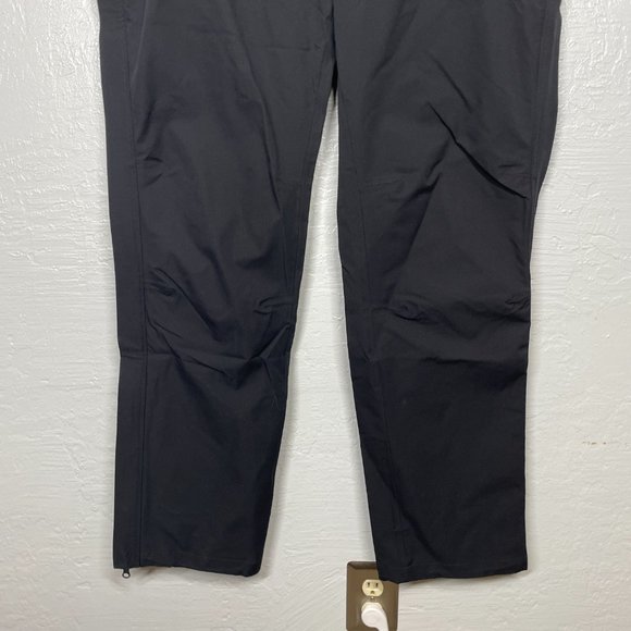 Kerrits Women XL Black Cascade Waterproof Pants Pockets Full Leg Zip Equestrian - Picture 2 of 10